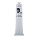 A tube of Bob Ross branded Titanium White Oil Color paint, featuring a black and white illustration of Bob Ross on the label, set against a plain white background.