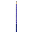 A single cosmetic pencil with a textured purple body and a dark blue cap, shown vertically on a plain white background.