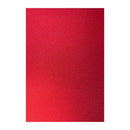 Poppy Crafts A4 Premium Glitter Cardstock 10 Pack - Red