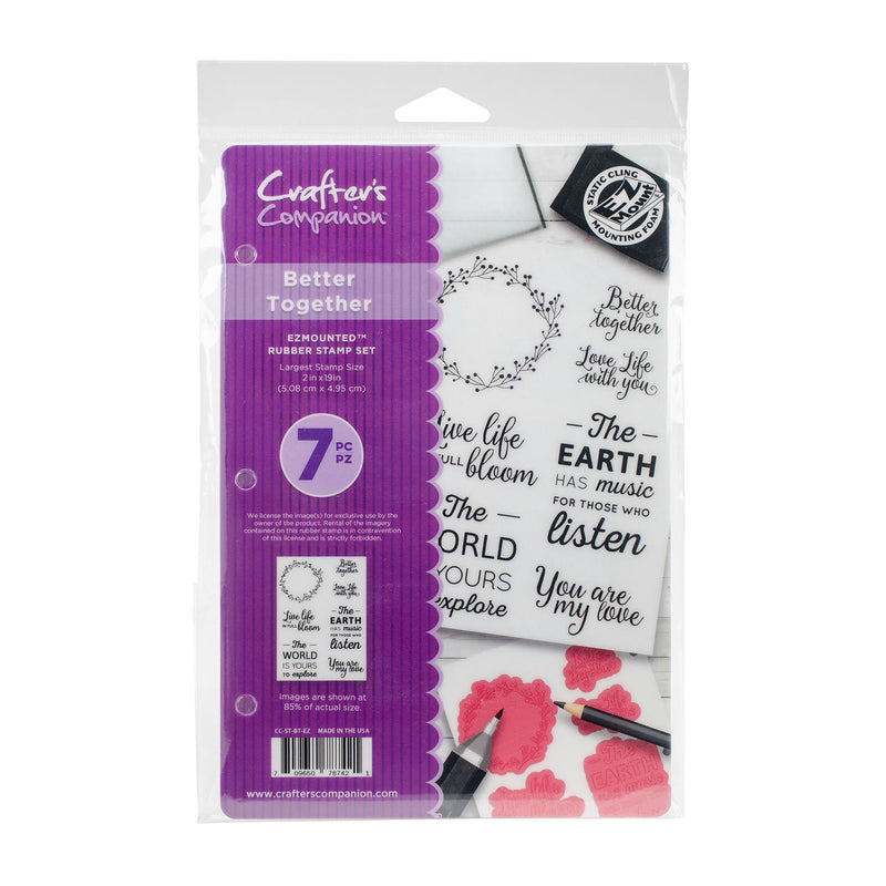 Crafter's Companion Ezmount Cling Set 5.5"x 8.5" - Better Together