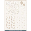 Find It Trading Card Deco Essentials Stencil Teddy Party A5, Teddy
