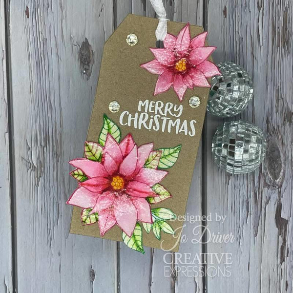 Creative Expressions Jane's Doodles Clear Stamp Set 6"x 8" - Poinsettia*
