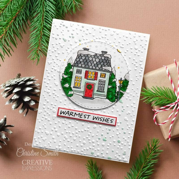 Creative Expressions Jane's Doodles Clear Stamp Set 6"x 8" - White Christmas*