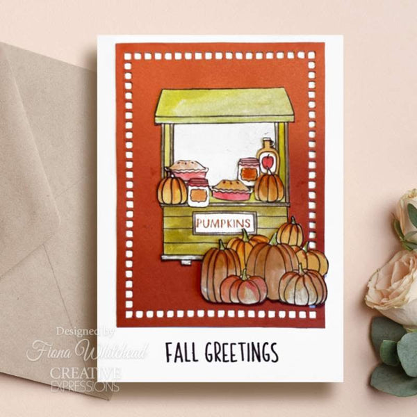 Creative Expressions Jane's Doodles Clear Stamp Set 6"x 8" - Apple Pumpkin Spice*