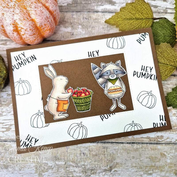 Creative Expressions Jane's Doodles Clear Stamp Set 6"x 8" - Apple Pumpkin Spice*