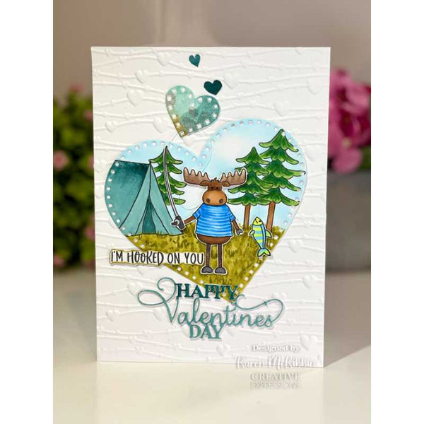 Creative Expressions Jane's Doodles Clear Stamp Set 6"x 8" - Gone Fishing*