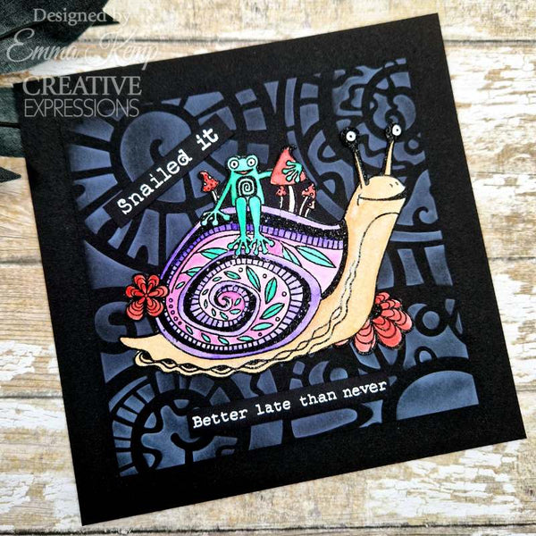 Creative Expressions Clear Stamp Set 6"x 8" By Dora Shrive - Snailed It