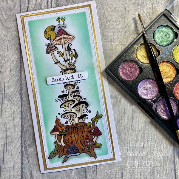 Creative Expressions Clear Stamp Set 6"x 8" By Dora Shrive - Snailed It