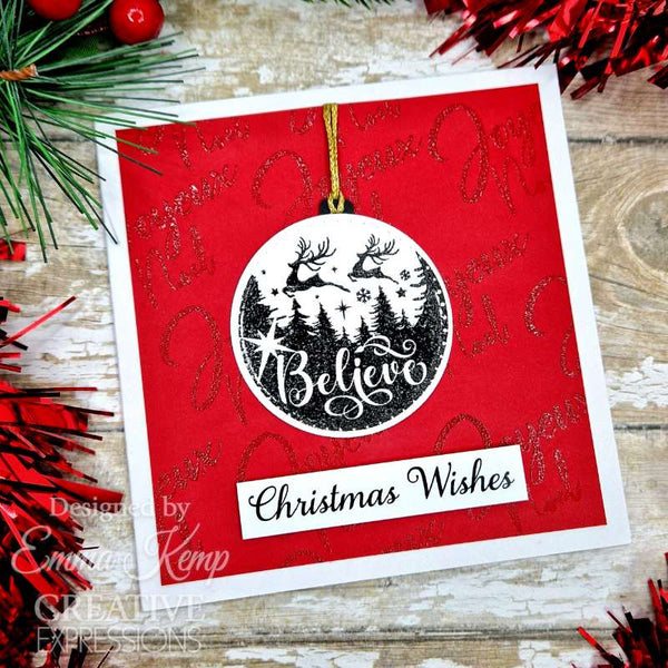 Creative Expressions Taylor Made Journals Clear Stamp 6"x 8" - Believe