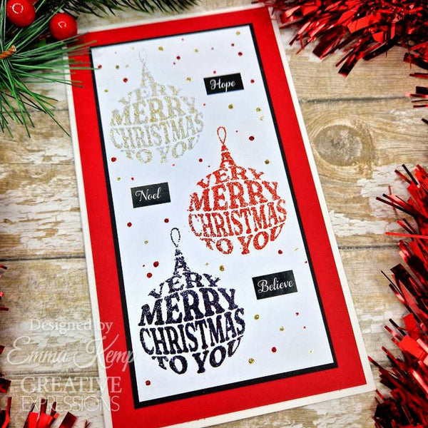 Creative Expressions Taylor Made Journals Clear Stamp 6"x 8" - Believe