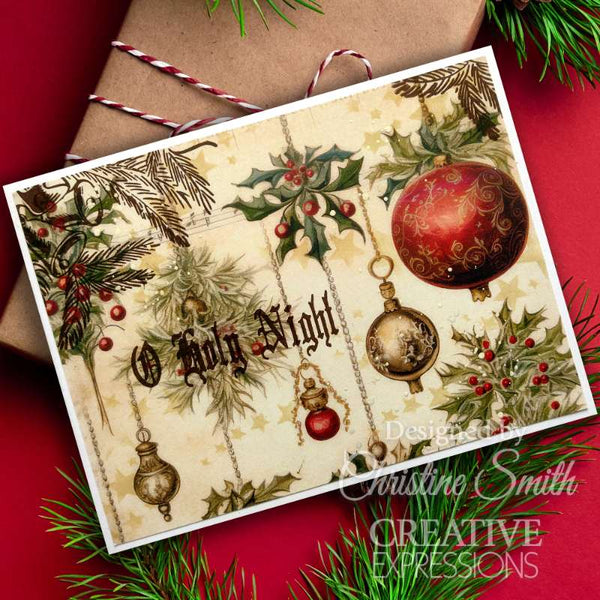 Creative Expressions Taylor Made Journals Clear Stamp 6"x 8" - Seasons Greetings