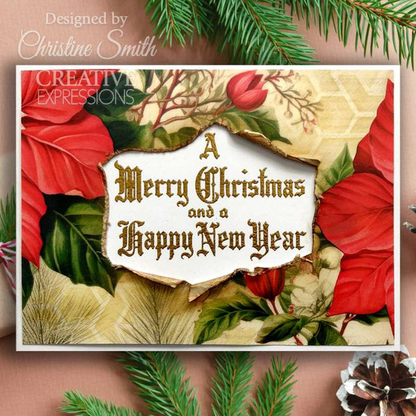 Creative Expressions Taylor Made Journals Clear Stamp 6"x 8" - Seasons Greetings