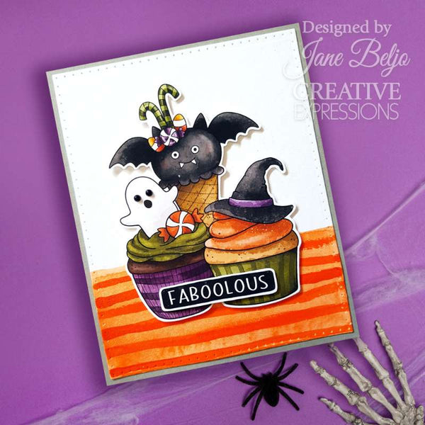 Creative Expressions Jane's Doodles Clear Stamp Set 6"x 8" - Spooktacular