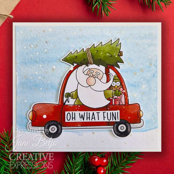 Creative Expressions Jane's Doodles Clear Stamp Set 6"x 8" - St Nick
