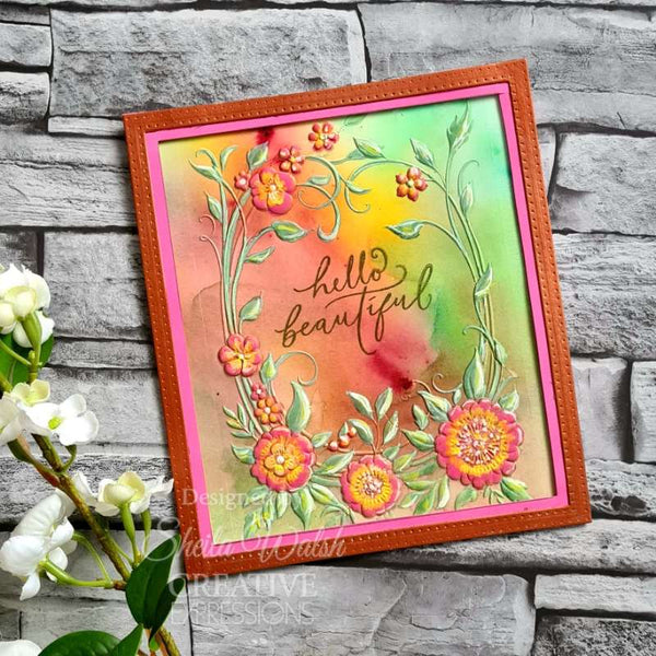 Creative Expressions Clear Stamp Set 4"x 6" - Floral Symphony Sentiments
