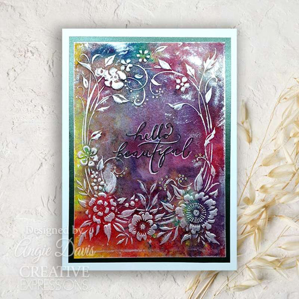 Creative Expressions Clear Stamp Set 4"x 6" - Floral Symphony Sentiments