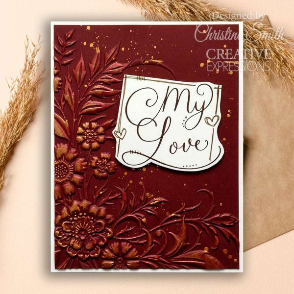 Creative Expressions Clear Stamp Set 4"x 6" - Petal Cascade Sentiments