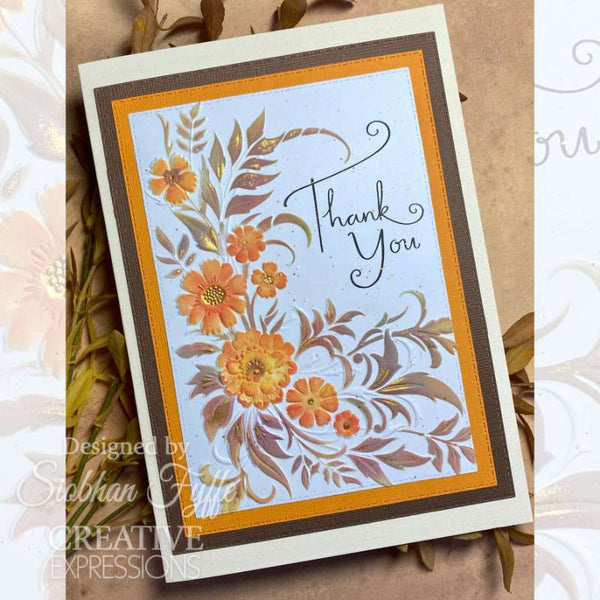 Creative Expressions Clear Stamp Set 4"x 6" - Petal Cascade Sentiments