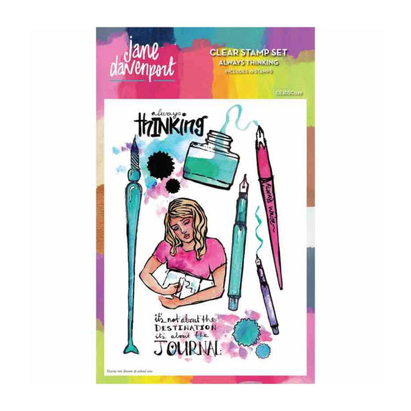 Creative Expressions 6"x 8" Clear Stamp Set by Jane Davenport - Always Thinking*