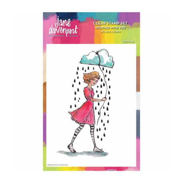 Creative Expressions 6"x 8" Clear Stamp Set by Jane Davenport - Weather With You