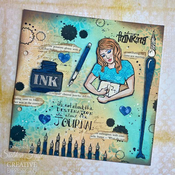 Creative Expressions 6"x 8" Clear Stamp Set by Jane Davenport - Always Thinking*