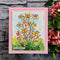 Creative Expressions 4"x 6" Pre-Cut Rubber Stamp - Daffodil Tapestry