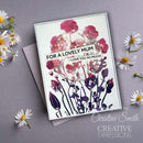 Creative Expressions 4"x 6" Pre-Cut Rubber Stamp - Poppy Patch