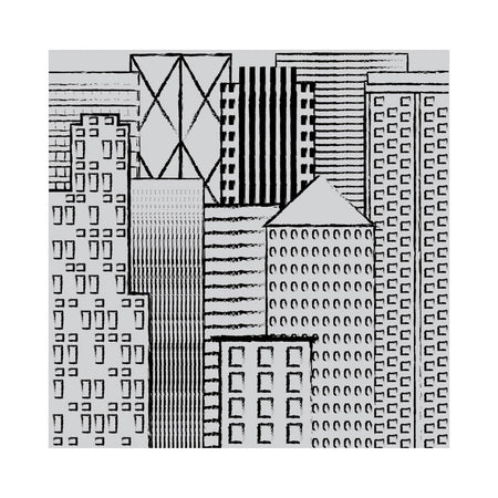 Hero Arts Cling Rubber Stamp 6"x 6" - Abstract Skyline Bold Print  LIMIT 1 PER ORDER