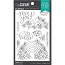 Hero Arts Clear Stamps 4"X6" Floral Rainbow And Clouds