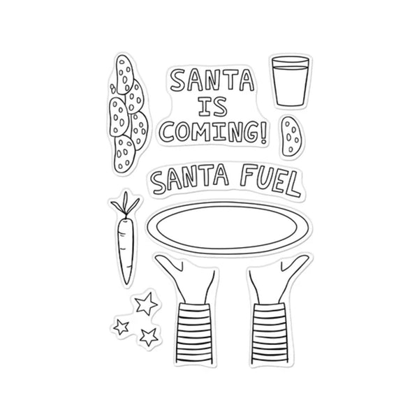 Hero Arts Yule Fuel Clear Stamp Set - Santa Fuel