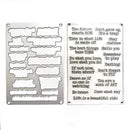 Elizabeth Craft Stamp And Die Set Journal Phrases 4