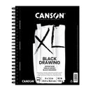 Canson XL Black Drawing Pad 9"x 12" Wire Bound - 40 Sheets