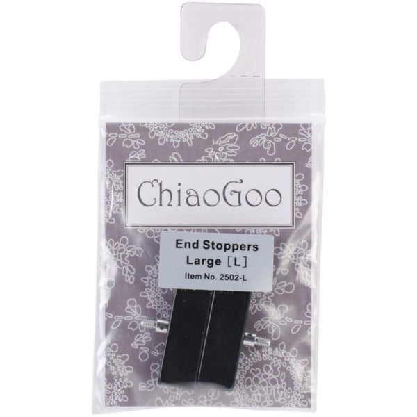 ChiaoGoo End Stoppers (2/unit) Large Black