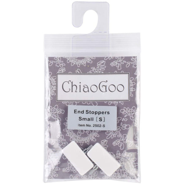 ChiaoGoo End Stoppers (2/unit) Small White