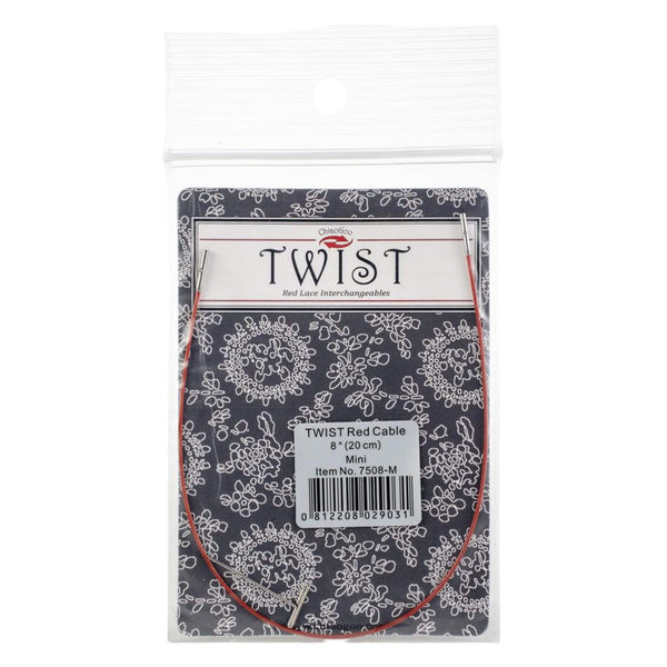 ChiaoGoo TWIST Red Cables 8" (20cm) - Mini