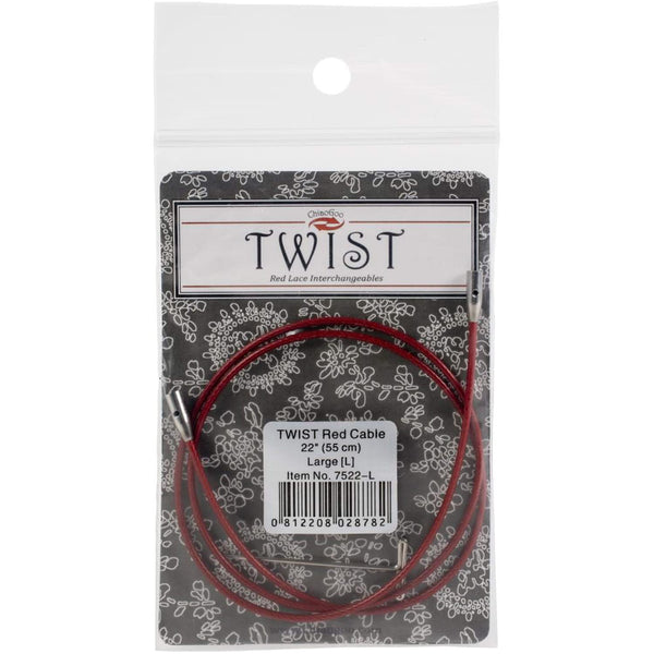ChiaoGoo TWIST Red Cables 22" (55cm) - Large