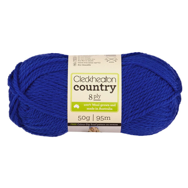 Cleckheaton Country Yarn 8ply 50g - Royal Blue