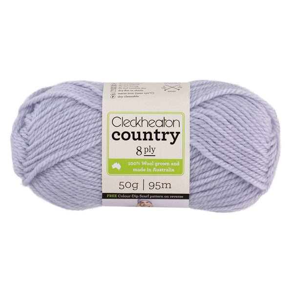Cleckheaton Country Yarn 8ply 50g - Ghost Grey