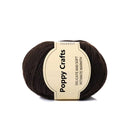 Poppy Crafts Wool Thread Anti-Pilling Yarn 50g - Coffee