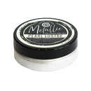 A 50ml round metal tin of Metallic Gilding Polish in Pearl Lustre, featuring a black lid with a white and black label, set against a plain white background.