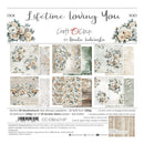 Packaging of 'Lifetime Loving You' paper set by Craft O'Clock with floral designs and product details.