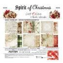 Craft Clock 'Spirit of Christmas' basic papers set packaging, featuring 24 double-sided papers with various autumn and Christmas themed patterns like pinecones, pumpkins, leaves, and rustic textures.