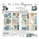 Product packaging for a craft paper set titled 'Mr. & Mrs.