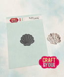 Shell-shaped die cutters on a card with 'Craft & You Design' branding.