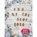 A square craft backdrop featuring a watercolor-style underwater scene with the words 'FUN BY THE SEA! 2026' in raised wooden letters. The design includes a mermaid, octopus, starfish, dolphins, flowers, and an anchor on a whitewashed wood plank background, with a pink 'CRAFT & YOU' logo in the lower right.