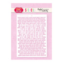 A sheet of Craft & You Steicls embossed nail stamping dies, featuring a pink brick pattern. The product is presented on a light pink textured background card with the brand logo 'Craft & You' and the text 'STEICLS' at the top.