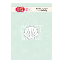 A packaged craft die set from Craft & Your Dies, featuring a white scallop shell-shaped die centered on a pale mint green backing card with the brand logo at the top.