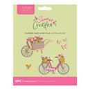 Crafter's Companion Summer Garden Metal Die Set - Flower Cart & Bicycle