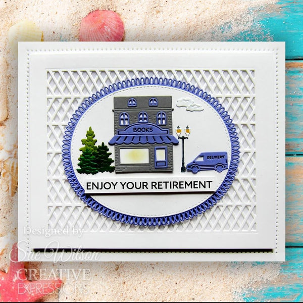 Creative Expressions Craft Dies By Sue Wilson Miniature Village Bookshop