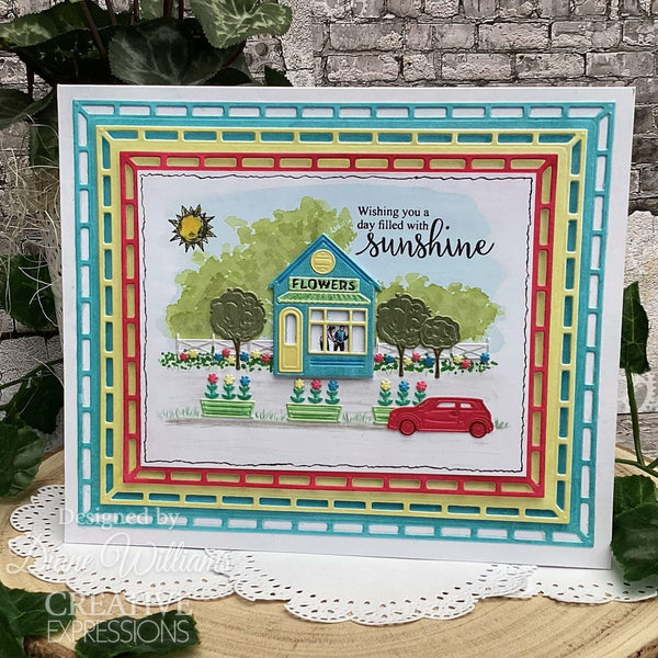 Creative Expressions Craft Dies By Sue Wilson Miniature Village Flower Shop